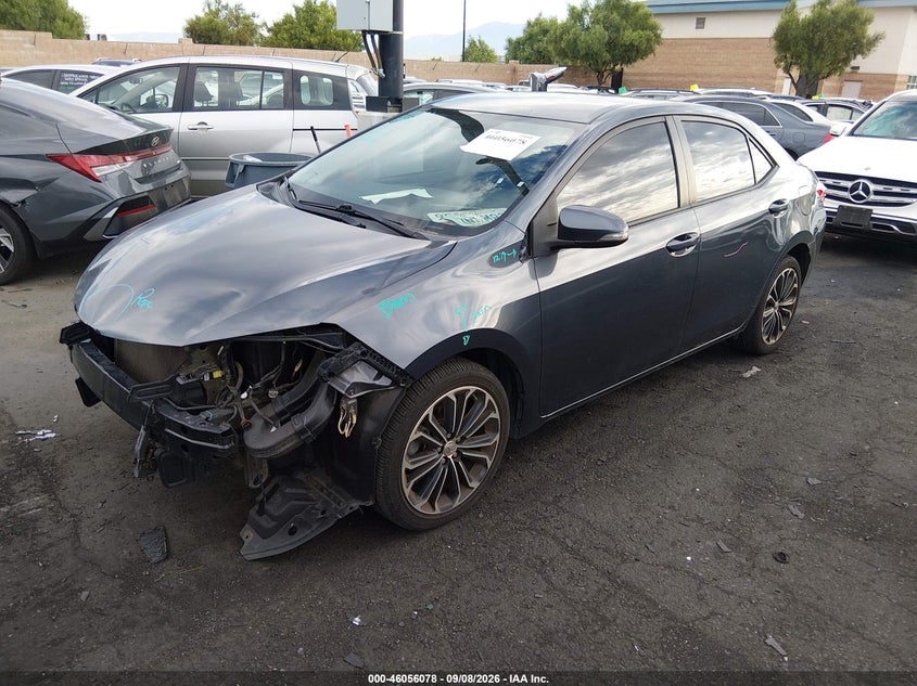 Vin: 5yfburhe2fp318184, lot: 46555600, toyota corolla s plus 20152