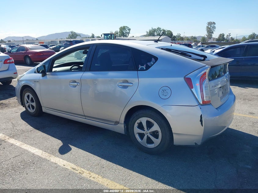 Vin: jtdkn3du7c5433881, lot: 46555637, toyota prius two 20123