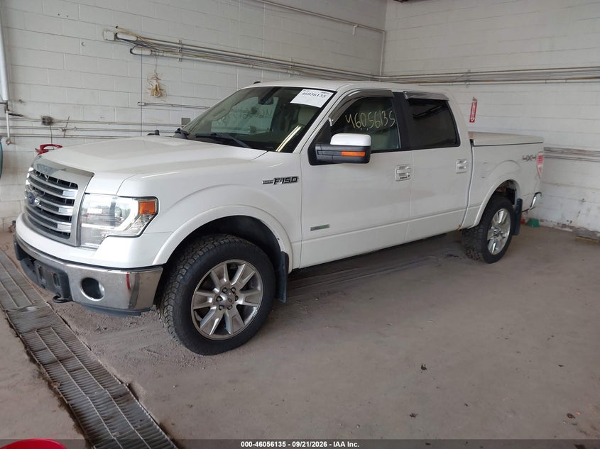 Vin: 1ftfw1et0dfb20949, lot: 46555656, ford f-150 lariat 20132