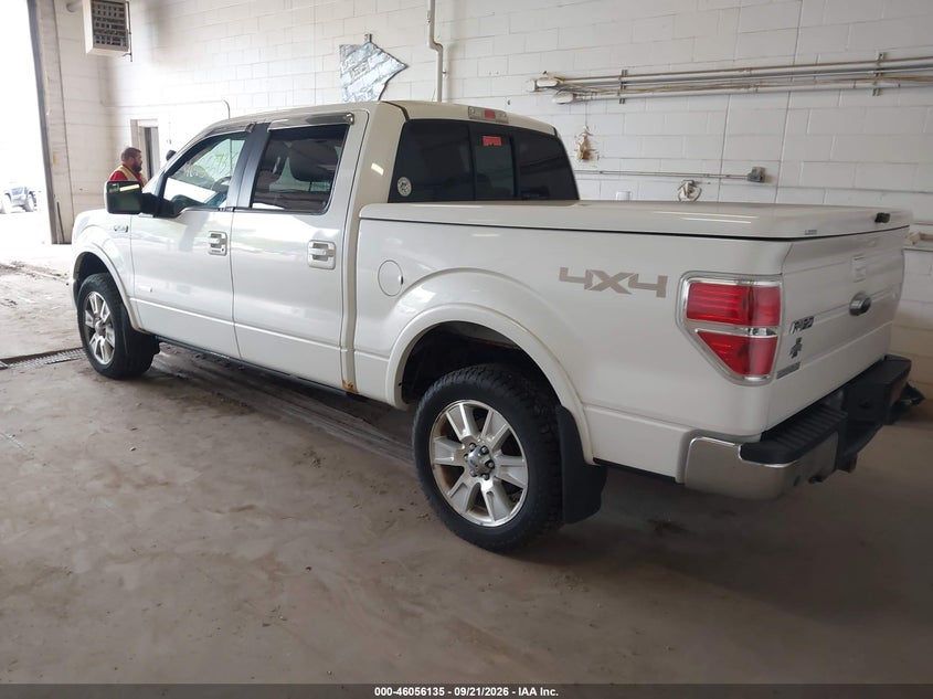 Vin: 1ftfw1et0dfb20949, lot: 46555656, ford f-150 lariat 20133