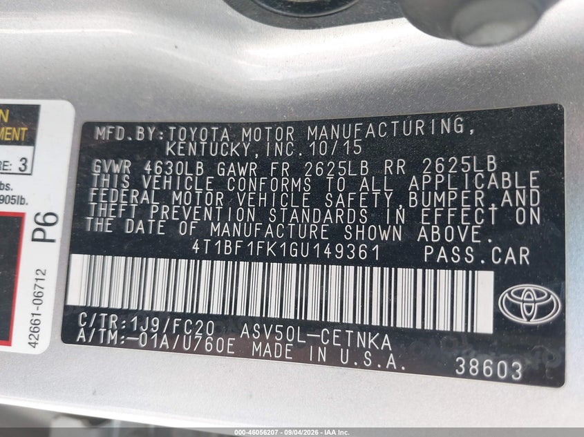 TOYOTA CAMRY - zdjęcie 9