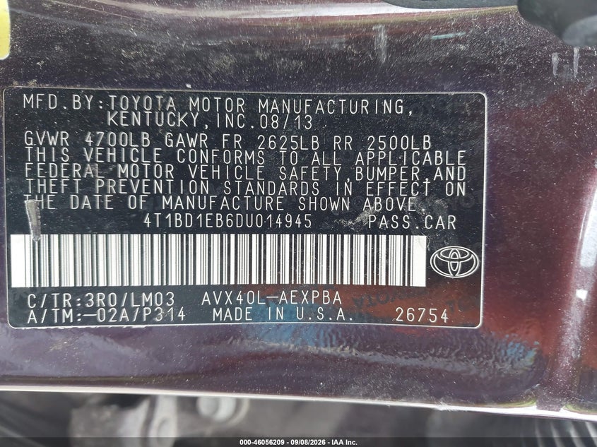 2013 TOYOTA AVALON HYBRID LIMITED · Фото 9