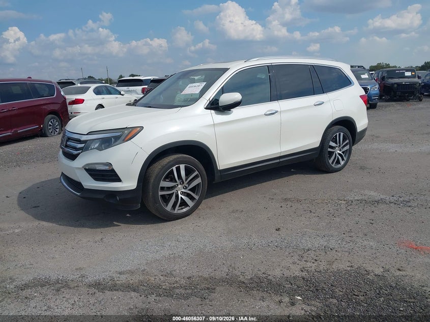 Vin: 5fnyf6h94gb091356, lot: 46555828, honda pilot touring 20162