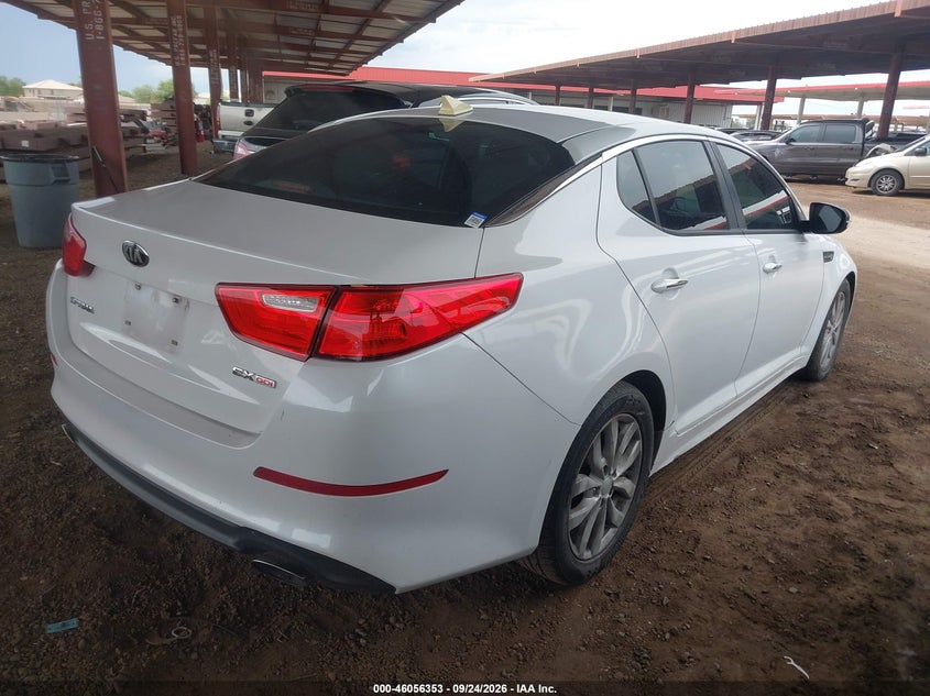 Vin: 5xxgn4a72eg311213, lot: 46555875, kia optima ex 20144