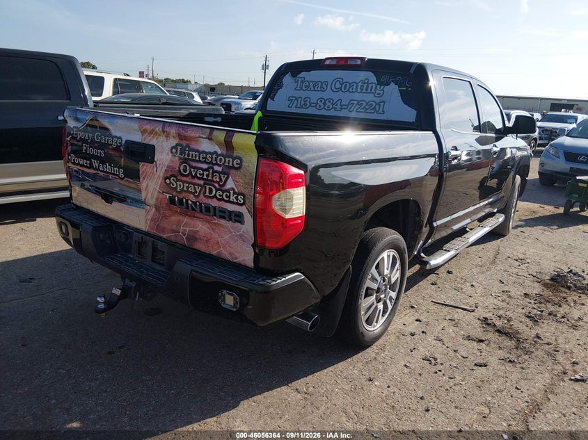 Vin: 5tfaw5f1xfx465756, lot: 46555886, toyota tundra platinum 5.7l v8 20154