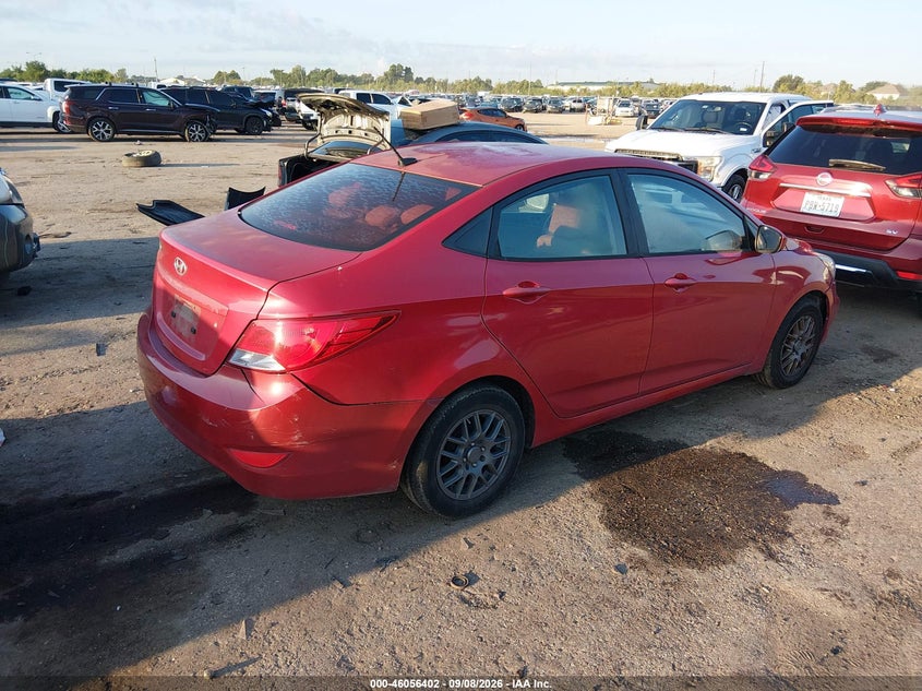 Vin: kmhct4ae4fu855657, lot: 46555924, hyundai accent gls 20154