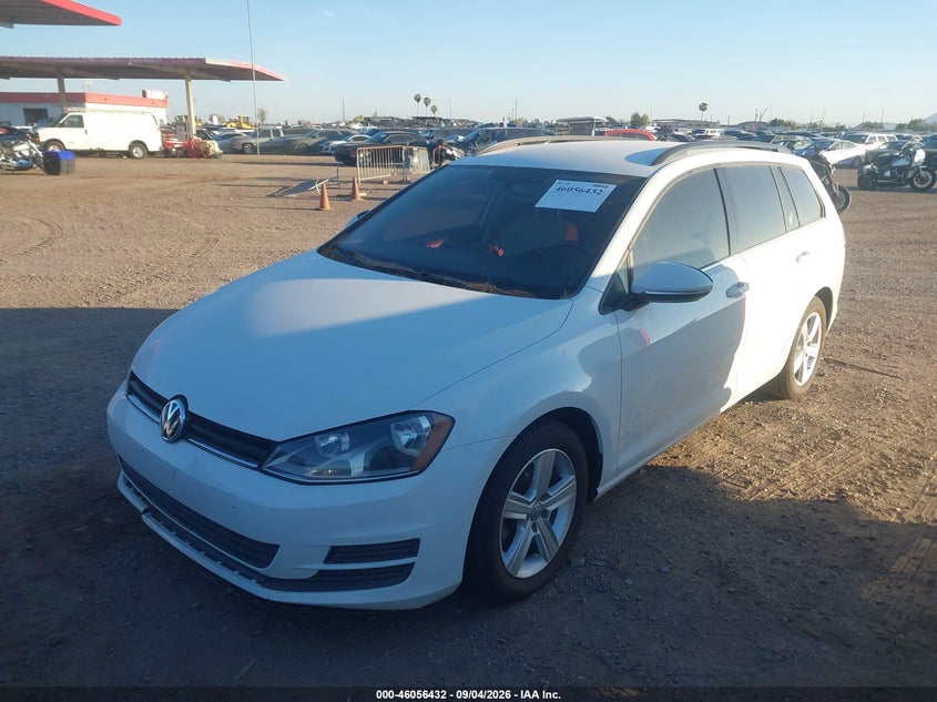 Vin: 3vwca7au1fm517377, lot: 46555954, volkswagen golf sportwagen tdi s 4-door 20152