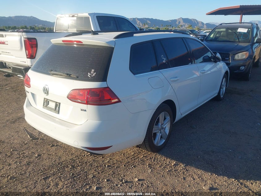 Vin: 3vwca7au1fm517377, lot: 46555954, volkswagen golf sportwagen tdi s 4-door 20154