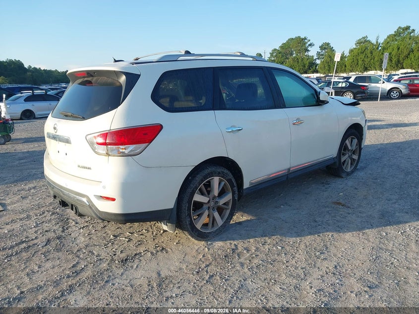 Vin: 5n1ar2mn7dc608464, lot: 46555968, nissan pathfinder platinum 20134