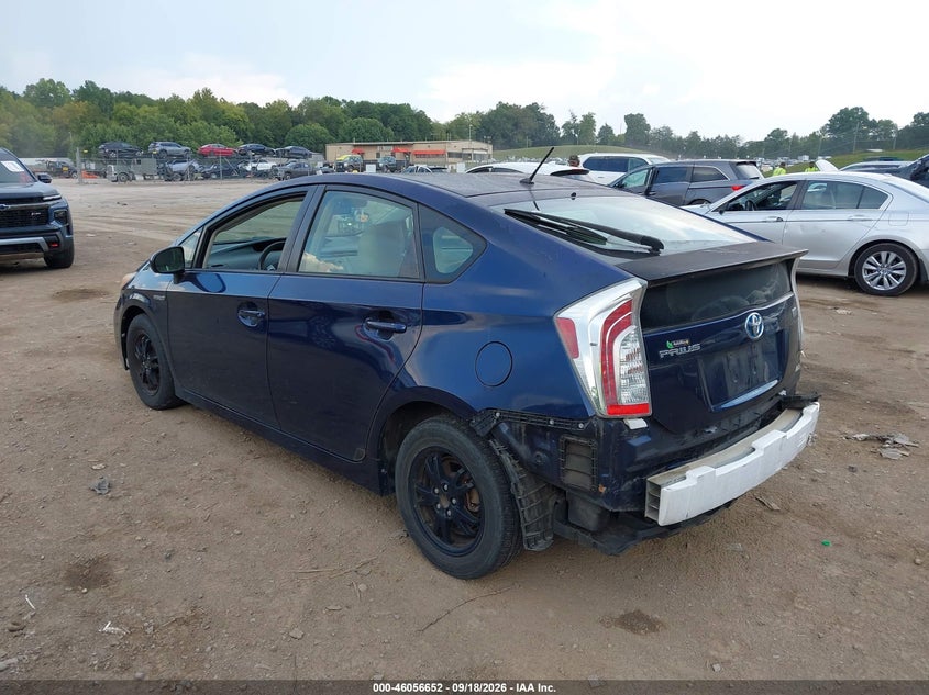 Vin: jtdkn3du2d1621880, lot: 46556174, toyota prius 20133