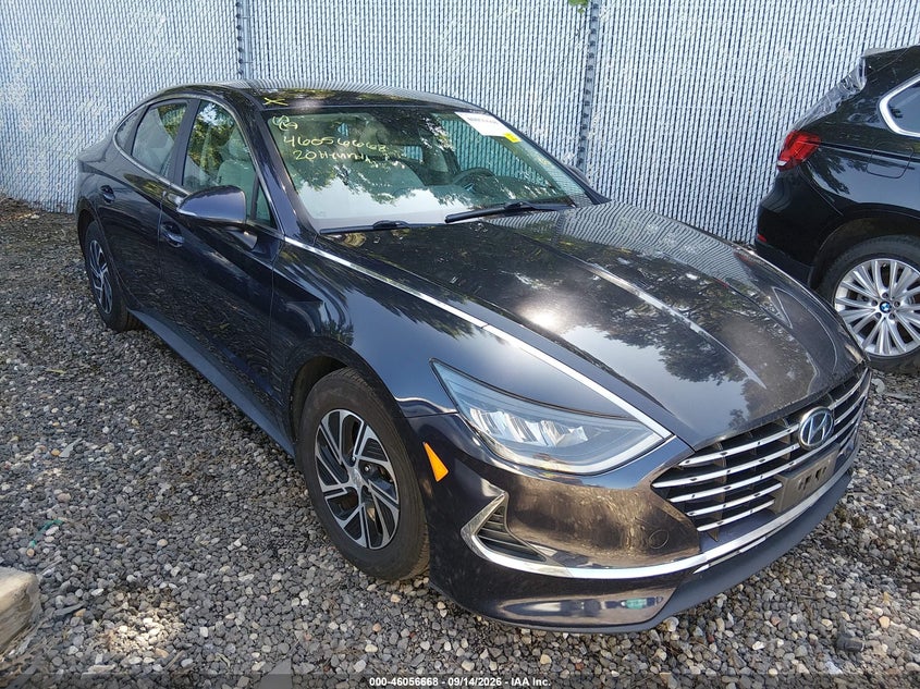 Vin: kmhl24jj5la009616, lot: 46556190, hyundai sonata hybrid blue 2020 img_1