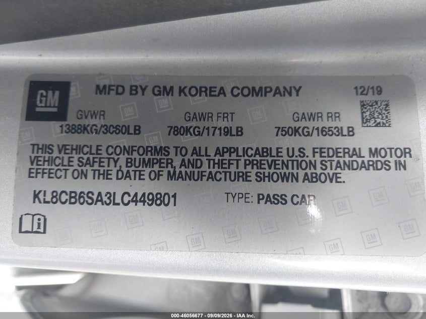 2020 CHEVROLET SPARK FWD LS AUTOMATIC · Фото 9