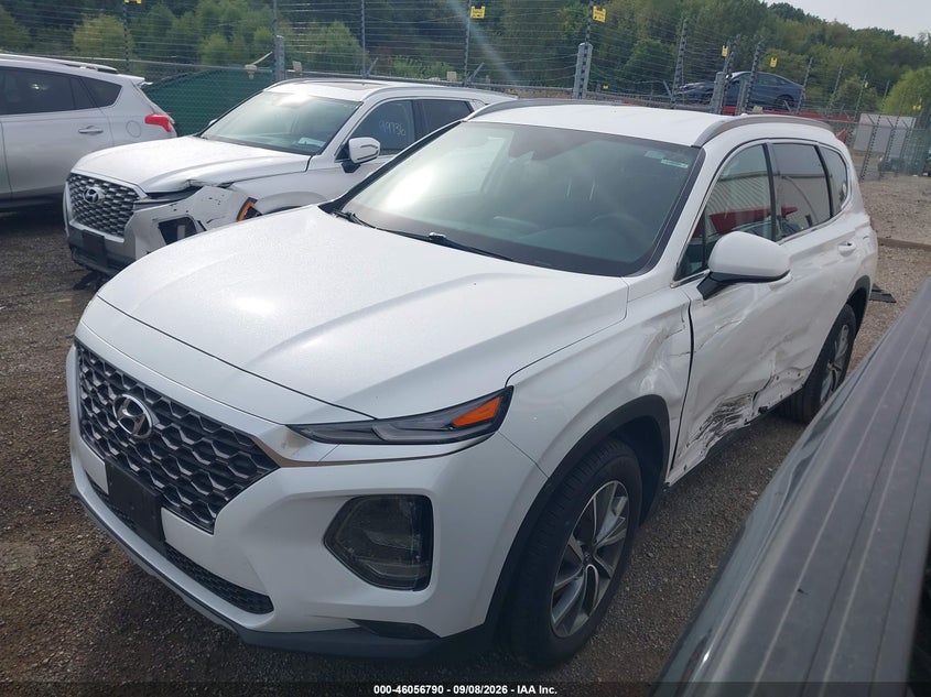 2020 Hyundai Santa Fe Sel, Left Side, IAAI, VIN 5NMS33ADXLH207244 — photo 2