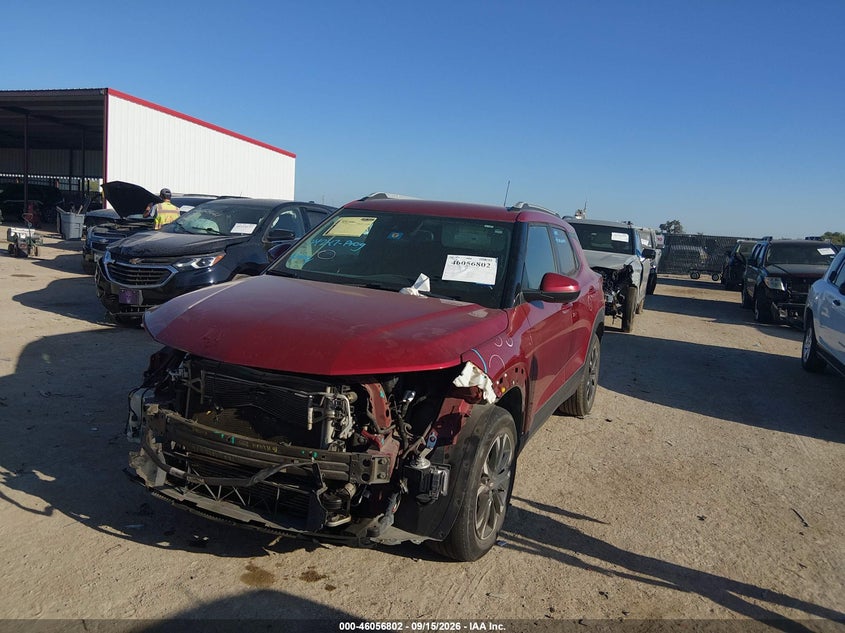 Vin: kl79mpsl7mb063163, lot: 46556324, chevrolet trailblazer fwd lt 20212