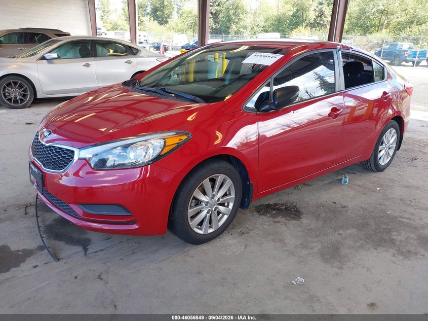 Vin: knafx4a63f5256612, lot: 46556371, kia forte lx 20152