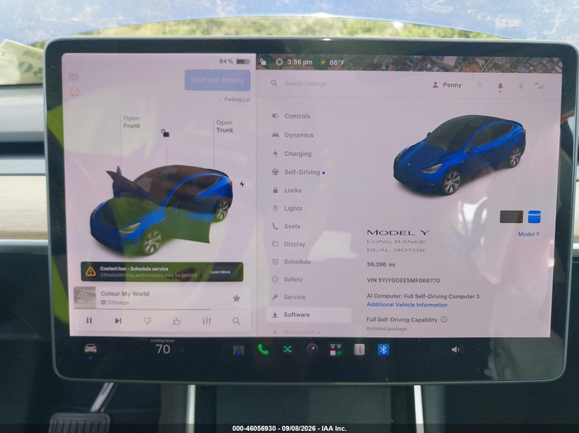 TESLA MODEL Y 2021 VIN 5YJYGDEE5MF069770