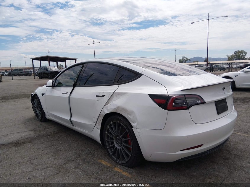 Vin: 5yj3e1ec0mf925974, lot: 46556455, tesla model 3 performance dual motor all-wheel drive 20213