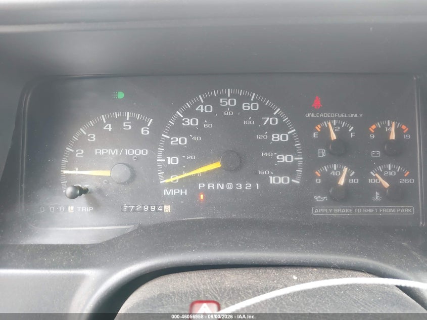 CHEVROLET K2500 1997 VIN 1GCGK29R4VE175142