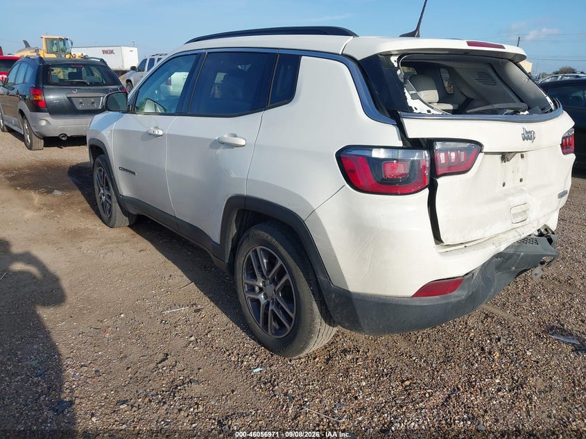 Vin: 3c4njcbbxjt487571, lot: 46556493, jeep compass sun and wheel fwd 20183