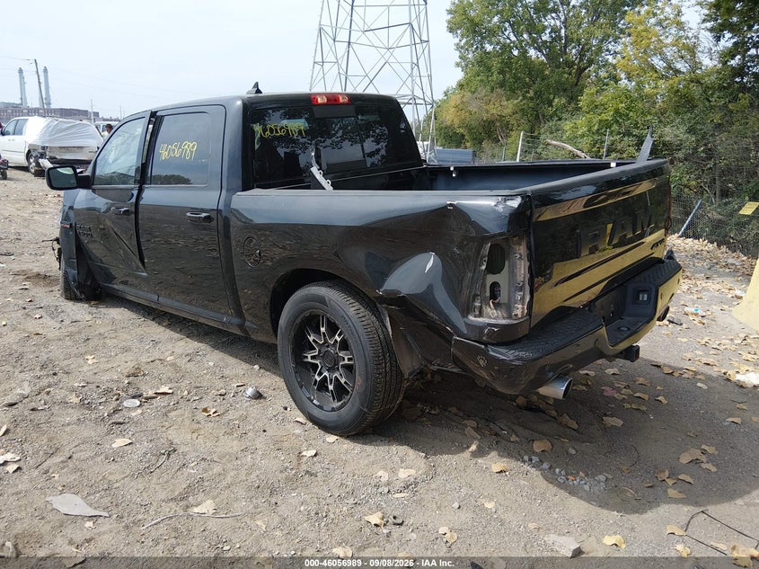 Vin: 1c6rr7mt0js243721, lot: 46556511, ram 1500 night  4x4 5'7 box 20183