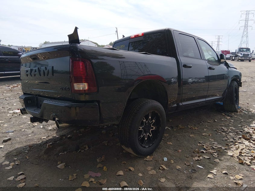Vin: 1c6rr7mt0js243721, lot: 46556511, ram 1500 night  4x4 5'7 box 20184