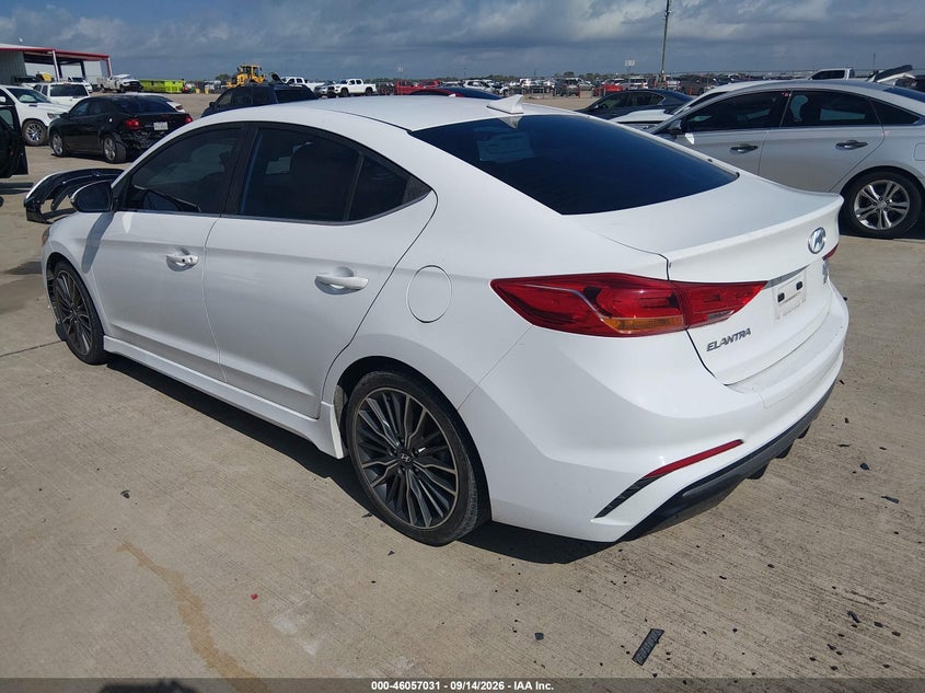 Vin: kmhd04lb6ju533112, lot: 46556553, hyundai elantra sport 20183