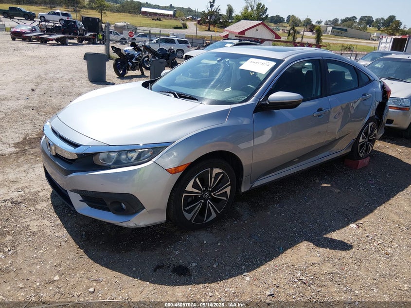 Vin: 19xfc1f79he020309, lot: 46556596, honda civic ex-l 20172