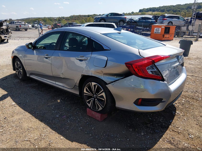 Vin: 19xfc1f79he020309, lot: 46556596, honda civic ex-l 20173