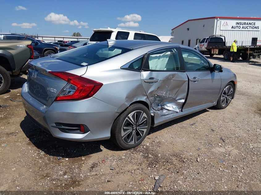 Vin: 19xfc1f79he020309, lot: 46556596, honda civic ex-l 20174