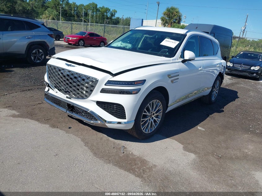 Vin: kmuhfesb3tu344283, lot: 46556674, genesis gv80 2.5t awd 20262