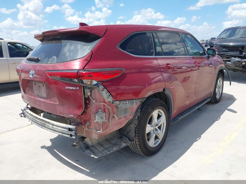 Vin: 5tdzarah3ls000377, lot: 46556685, toyota highlander hybrid le 20204