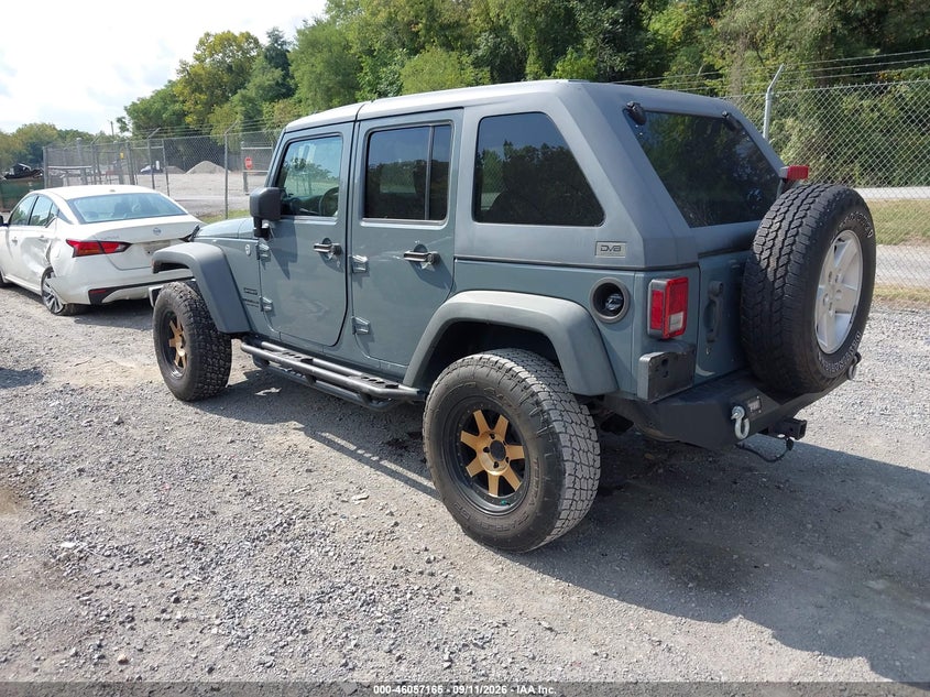 Vin: 1c4bjwdgxel194655, lot: 46556687, jeep wrangler unlimited sport 20143