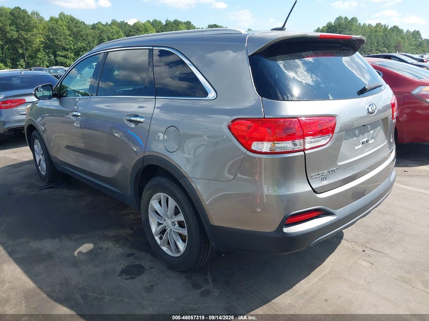 Vin: 5xypg4a30gg176013, lot: 46556841, kia sorento 2.4l lx 20163
