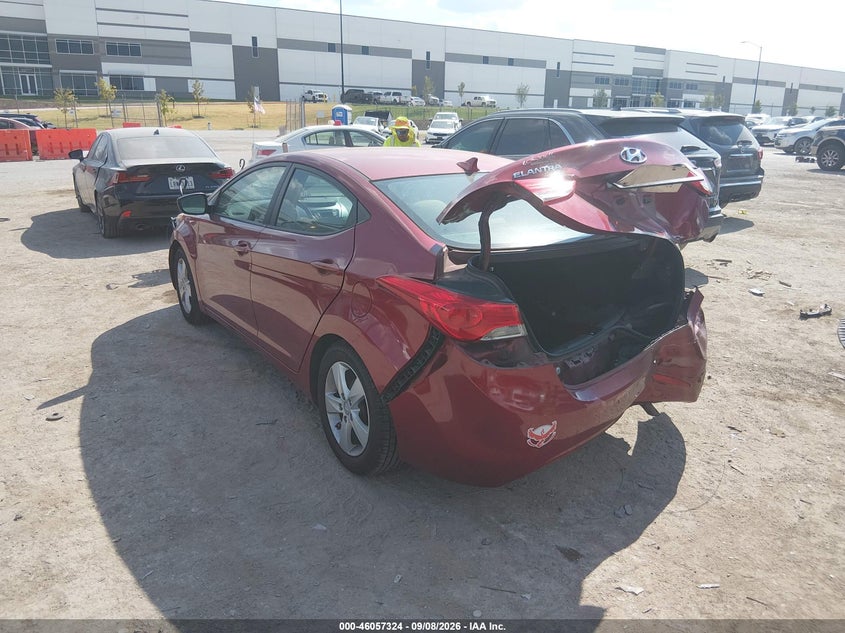 Vin: 5npdh4ae2dh451967, lot: 46556846, hyundai elantra gls 20133