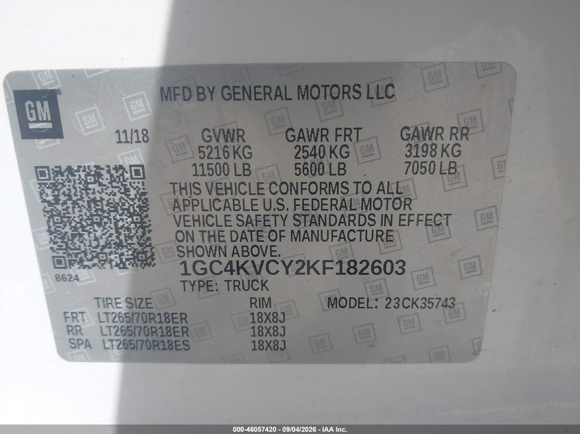 2019 CHEVROLET SILVERADO 3500HD auction photo 8