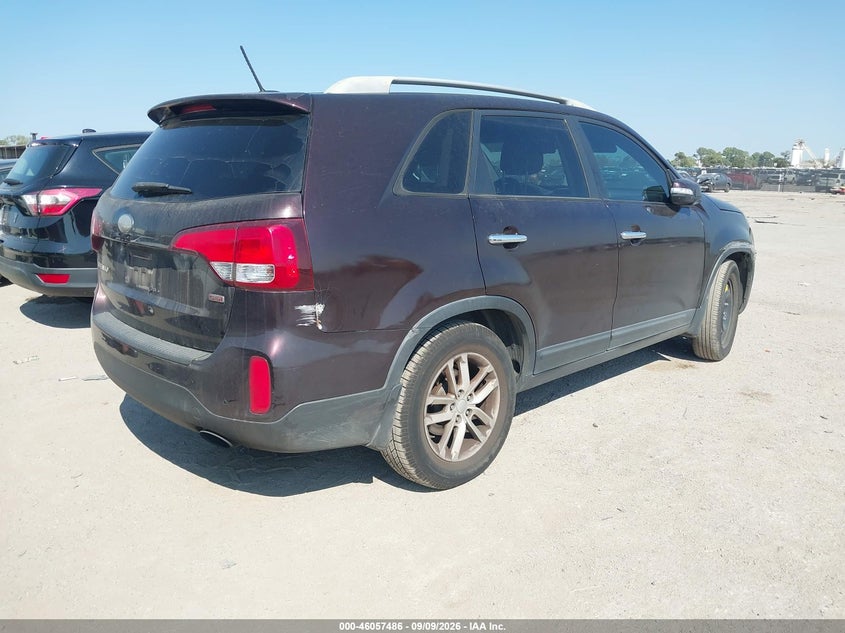 Vin: 5xykt3a64eg440101, lot: 46557008, kia sorento lx 20144