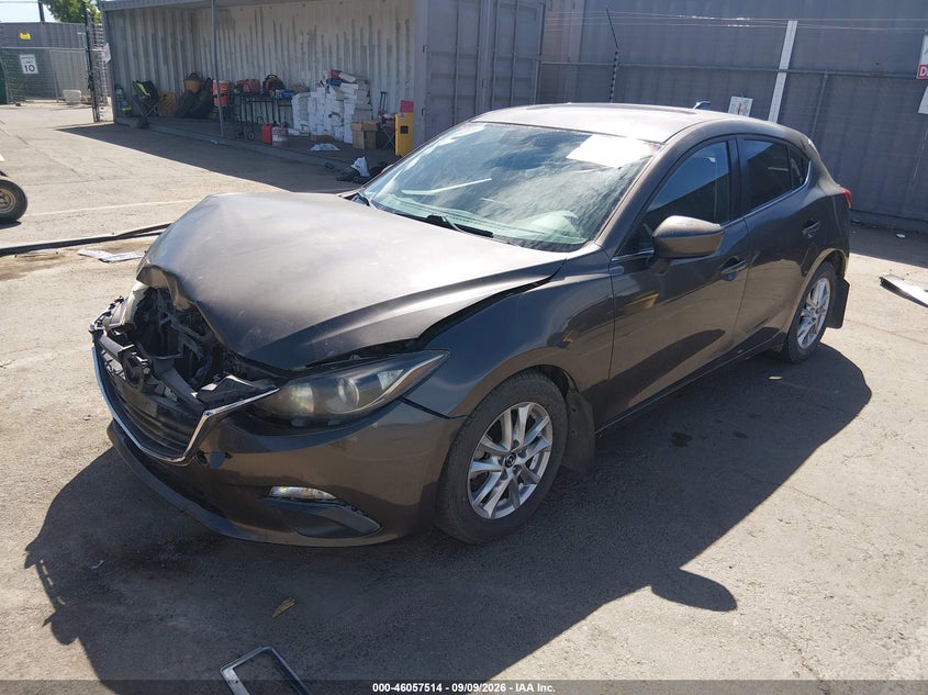 2014 Mazda 3, Front End, IAAI, VIN JM1BM1M71E1208609 — photo 2