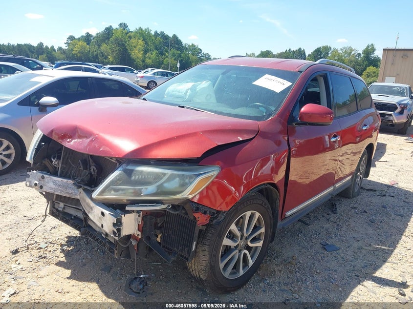 Vin: 5n1ar2mn0dc671258, lot: 46557120, nissan pathfinder sl 20132