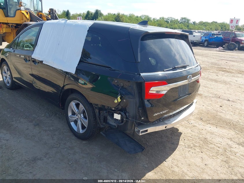 Vin: 5fnrl6h70jb069728, lot: 46557132, honda odyssey ex-l 20183