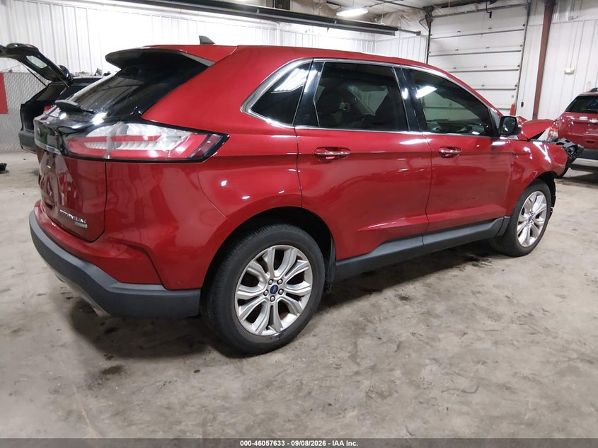 Vin: 2fmpk3k91lbb20023, lot: 46557155, ford edge titanium 20204