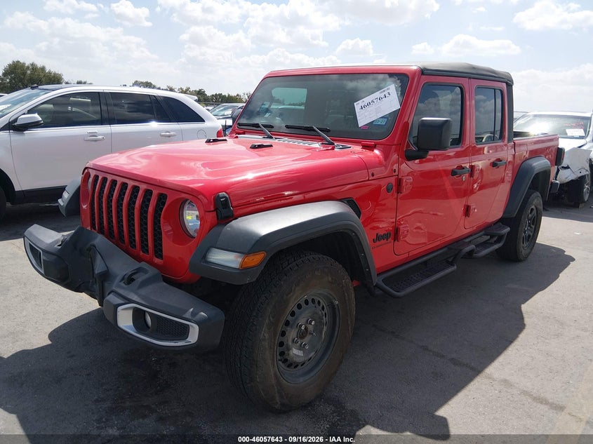 Vin: 1c6hjtag4pl515614, lot: 46557165, jeep gladiator sport 4x4 20232