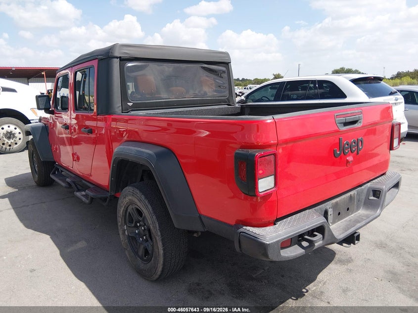 Vin: 1c6hjtag4pl515614, lot: 46557165, jeep gladiator sport 4x4 20233