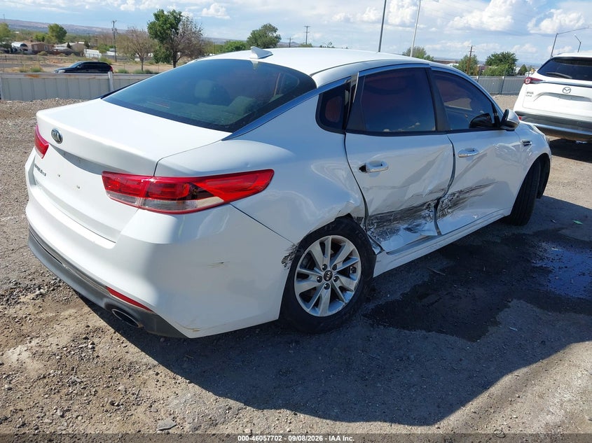 Vin: 5xxgt4l30gg020325, lot: 46557224, kia optima lx 20164
