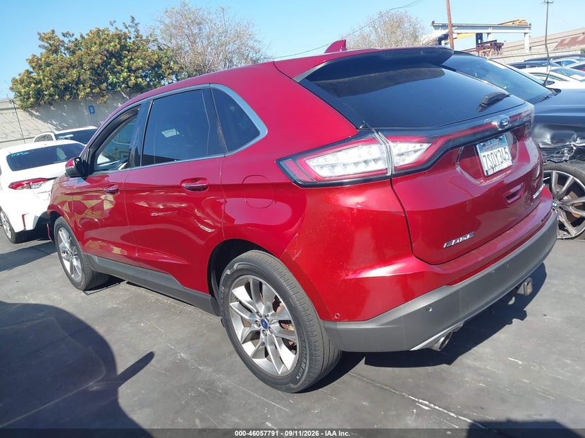 Vin: 2fmpk3k88gbb11610, lot: 46557313, ford edge titanium 20163
