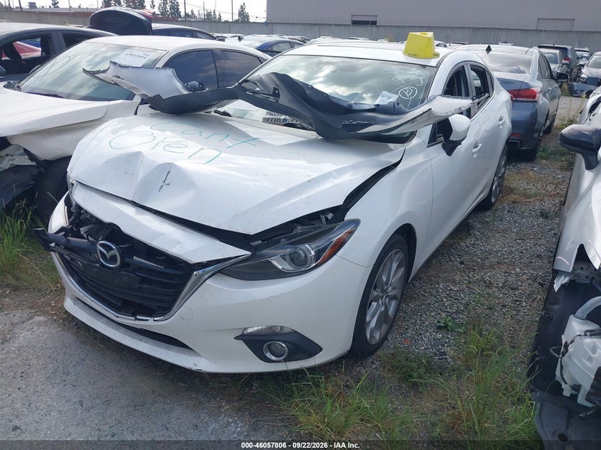 Vin: jm1bm1w36f1273144, lot: 46557328, mazda mazda3 s grand touring 20152