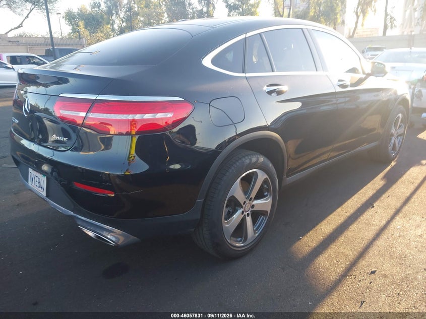 Vin: wdc0j4kb6hf195415, lot: 46557353, mercedes-benz glc 300 coupe 4matic 20174
