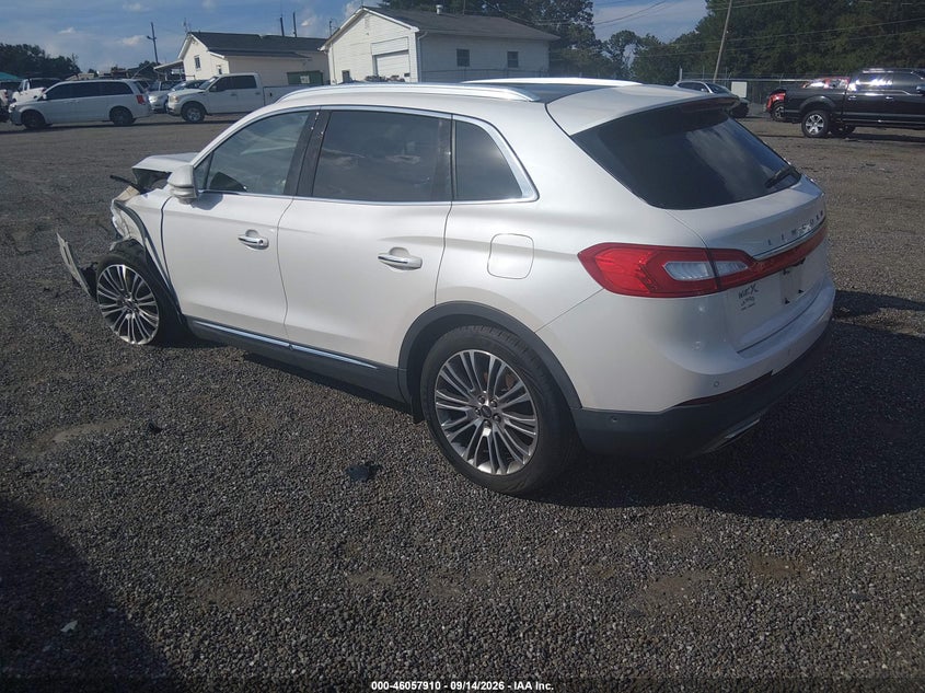 Vin: 2lmpj6lr6gbl69723, lot: 46557432, lincoln mkx reserve 20163