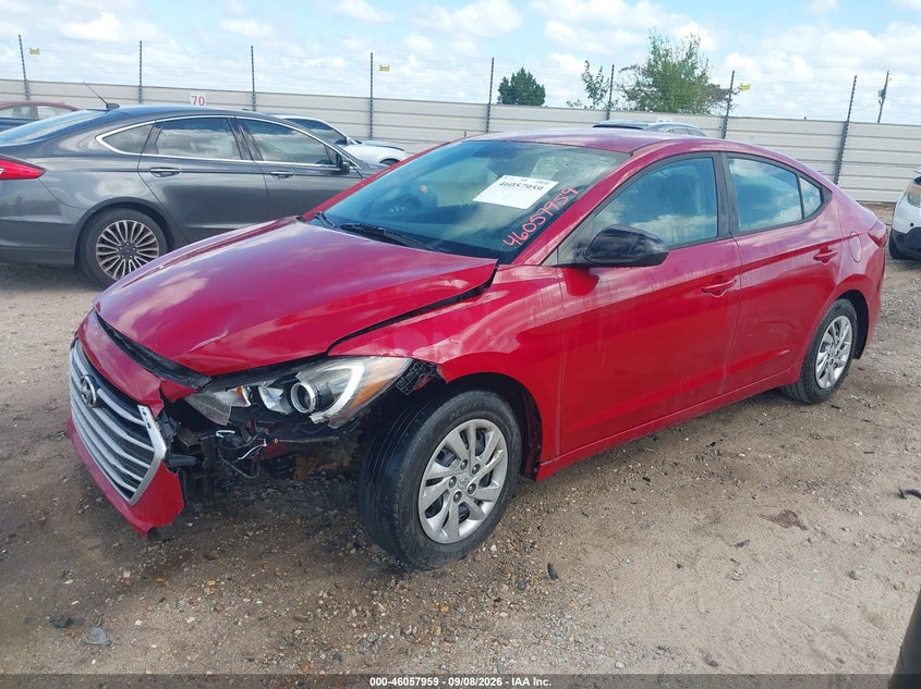 Vin: kmhd74lf3hu108651, lot: 46557480, hyundai elantra se 20172