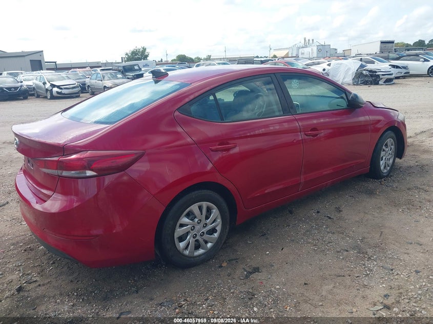 Vin: kmhd74lf3hu108651, lot: 46557480, hyundai elantra se 20174