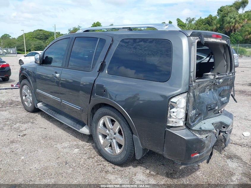 Vin: 5n1ba0nd1bn616177, lot: 46557488, nissan armada platinum 20113